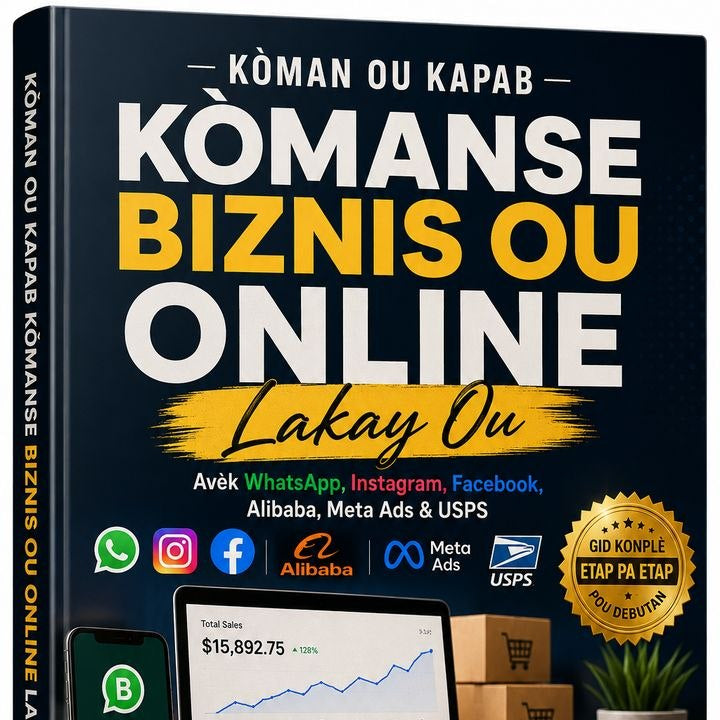 Blueprint Ecommerce Ayisyen – Ebook + Live Zoom Coaching