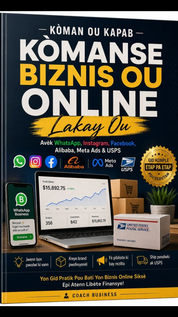 Blueprint Ecommerce Ayisyen – Ebook + Live Zoom Coaching